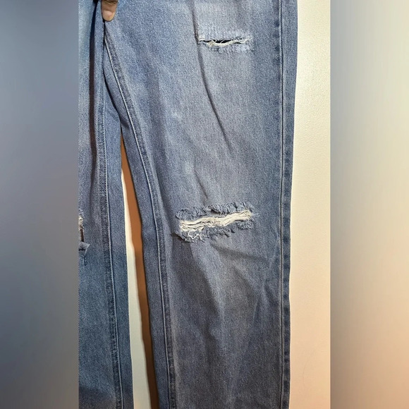 NWT bp. Nordstrom Mid-Rise Baggy 90’s Destroy Distressed 28 - Picture 6 of 10
